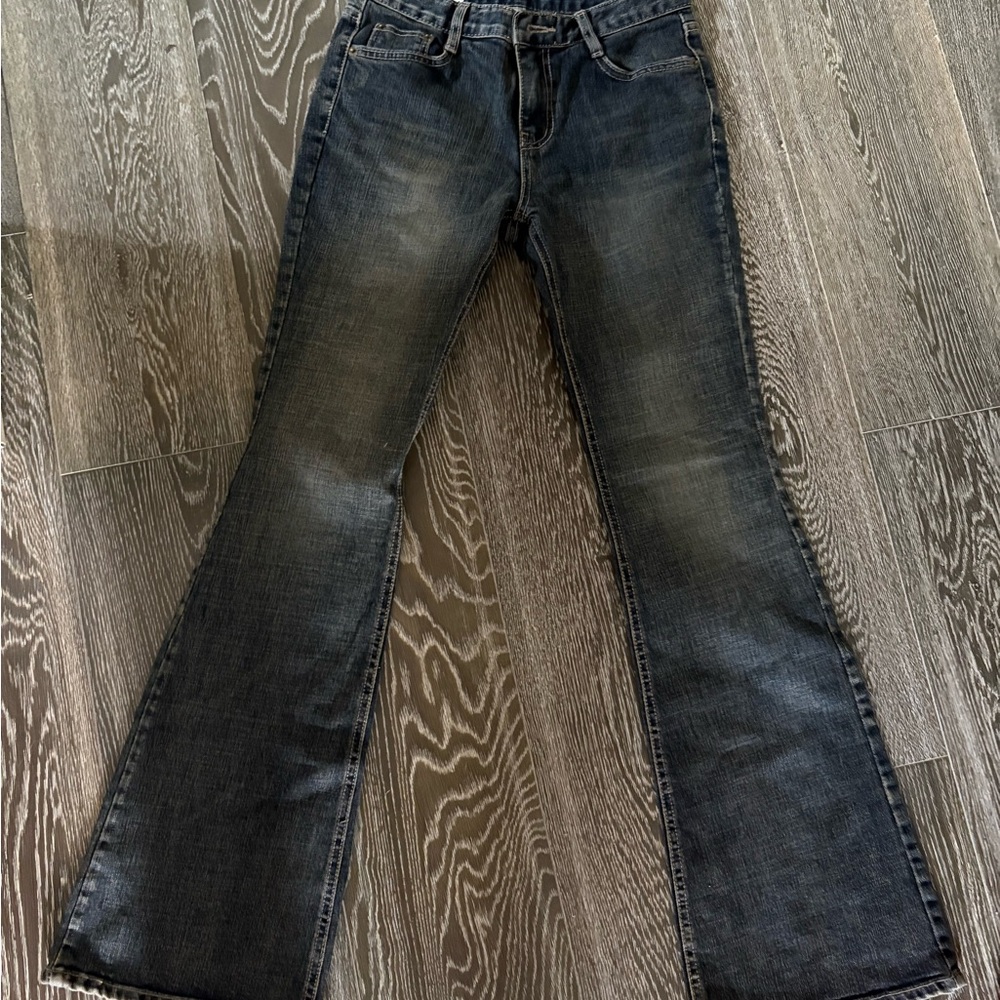 Dark Wash Lowrise Boot Cut Women's Jeans